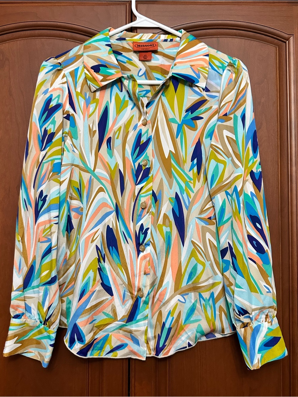 Missing Target print shirt blouse